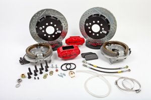 Dodge Challenger Brake Kit - Rear - Baer Brakes - SS4+ SDZ with 4-Piston S4 Caliper - Monster Green - `08-`23